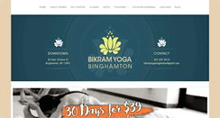 Desktop Screenshot of bikramyogabinghamton.com
