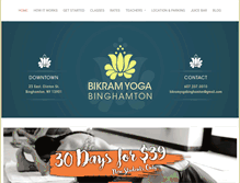 Tablet Screenshot of bikramyogabinghamton.com